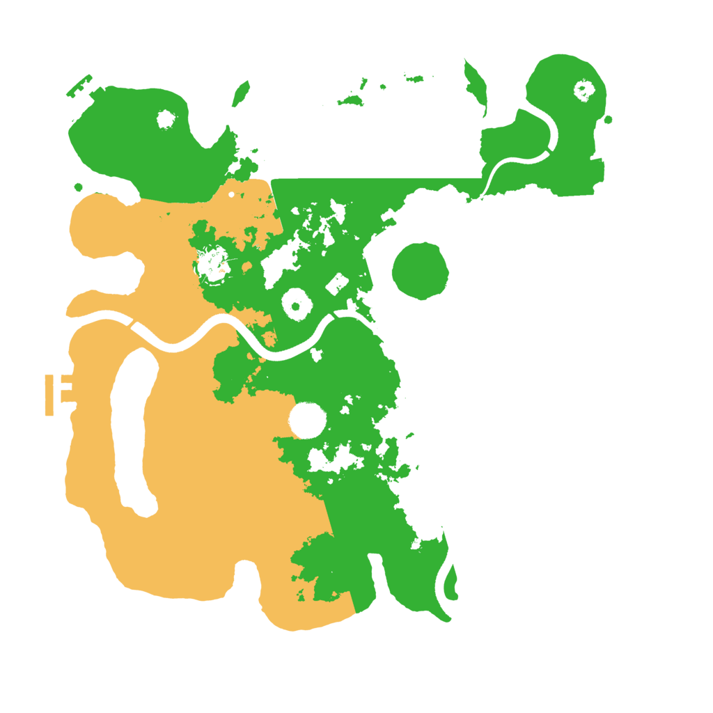 Biome Rust Map: Procedural Map, Size: 3500, Seed: 1359911045