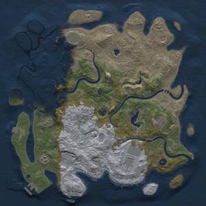 Thumbnail Rust Map: Procedural Map, Size: 4250, Seed: 1888270068, 15 Monuments