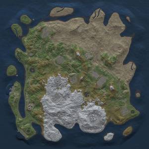 Thumbnail Rust Map: Procedural Map, Size: 4250, Seed: 1888270068, 20 Monuments