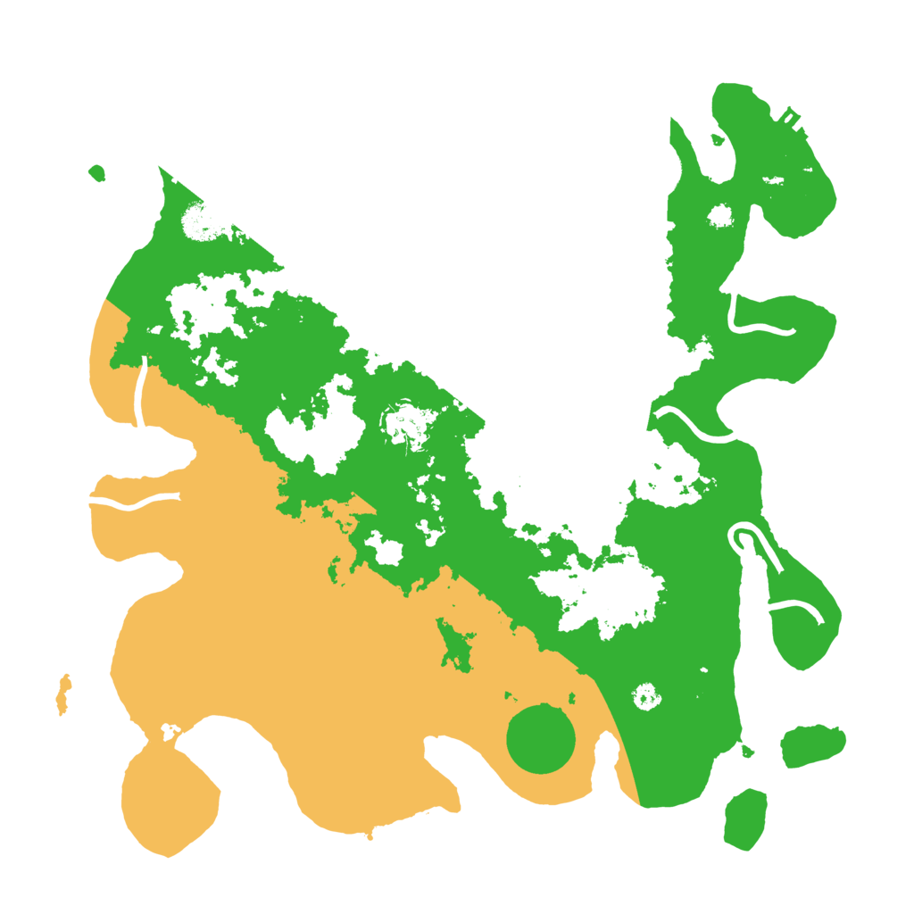 Biome Rust Map: Procedural Map, Size: 3500, Seed: 124886