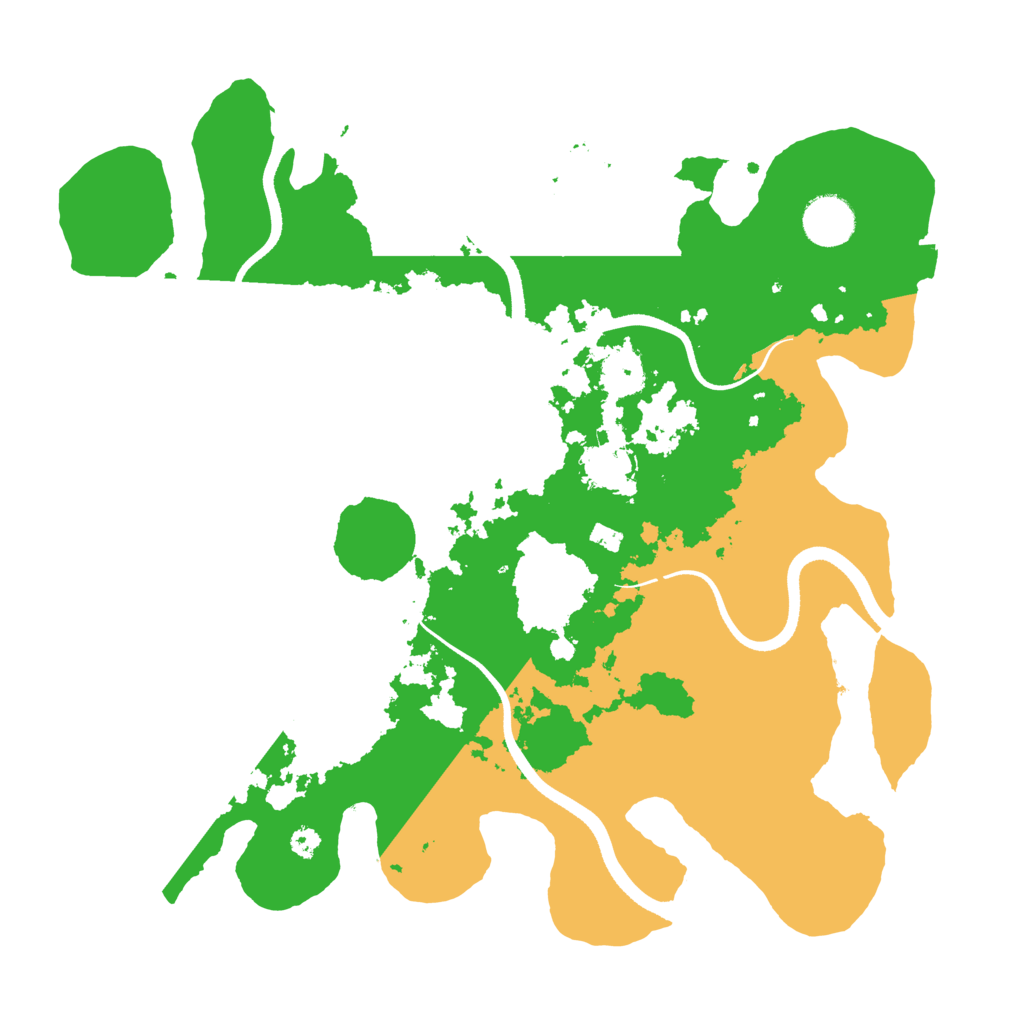 Biome Rust Map: Procedural Map, Size: 3500, Seed: 44256