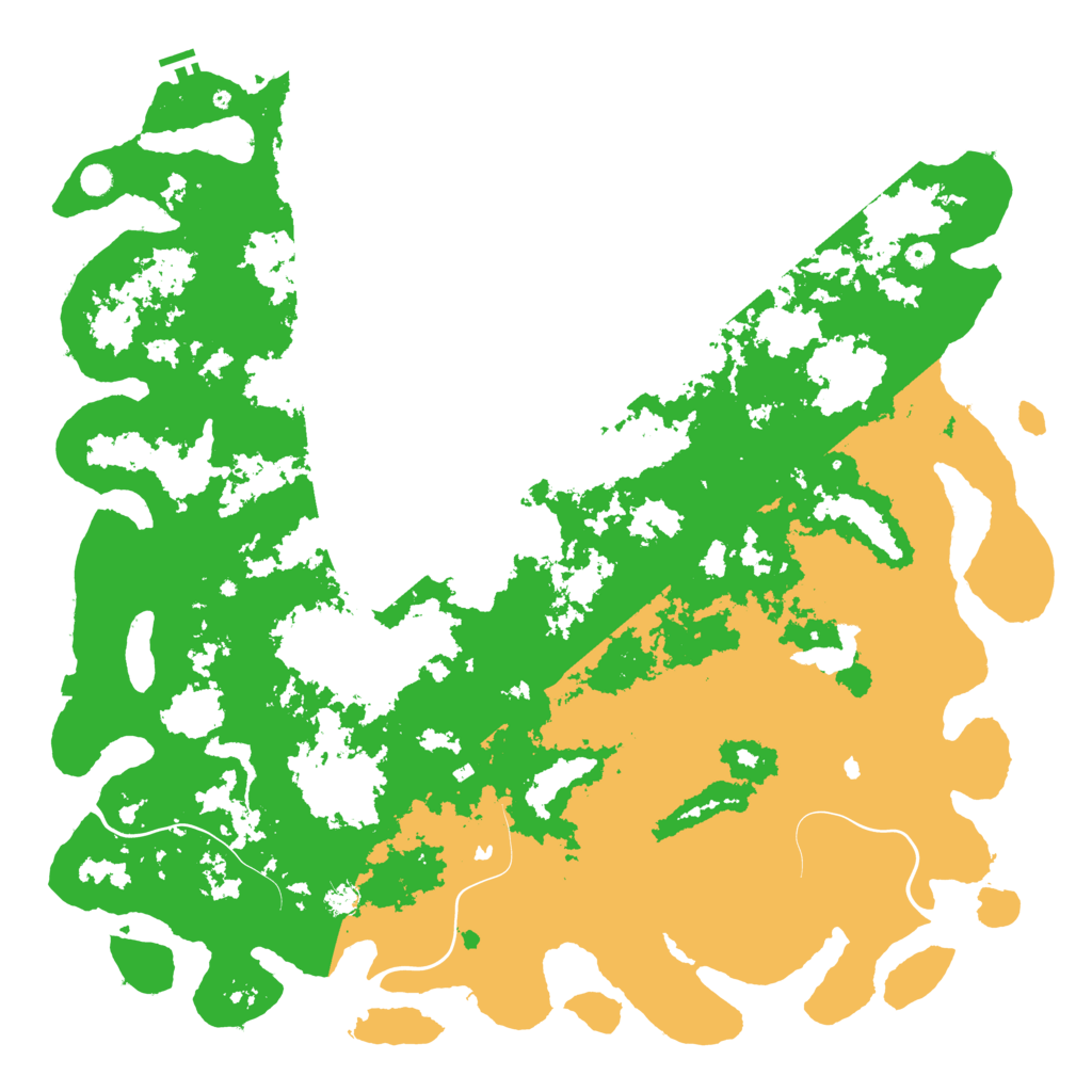 Biome Rust Map: Procedural Map, Size: 6000, Seed: 37633