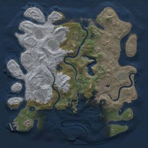 Thumbnail Rust Map: Procedural Map, Size: 4000, Seed: 2112484612, 15 Monuments