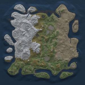 Thumbnail Rust Map: Procedural Map, Size: 4000, Seed: 2112484612, 19 Monuments