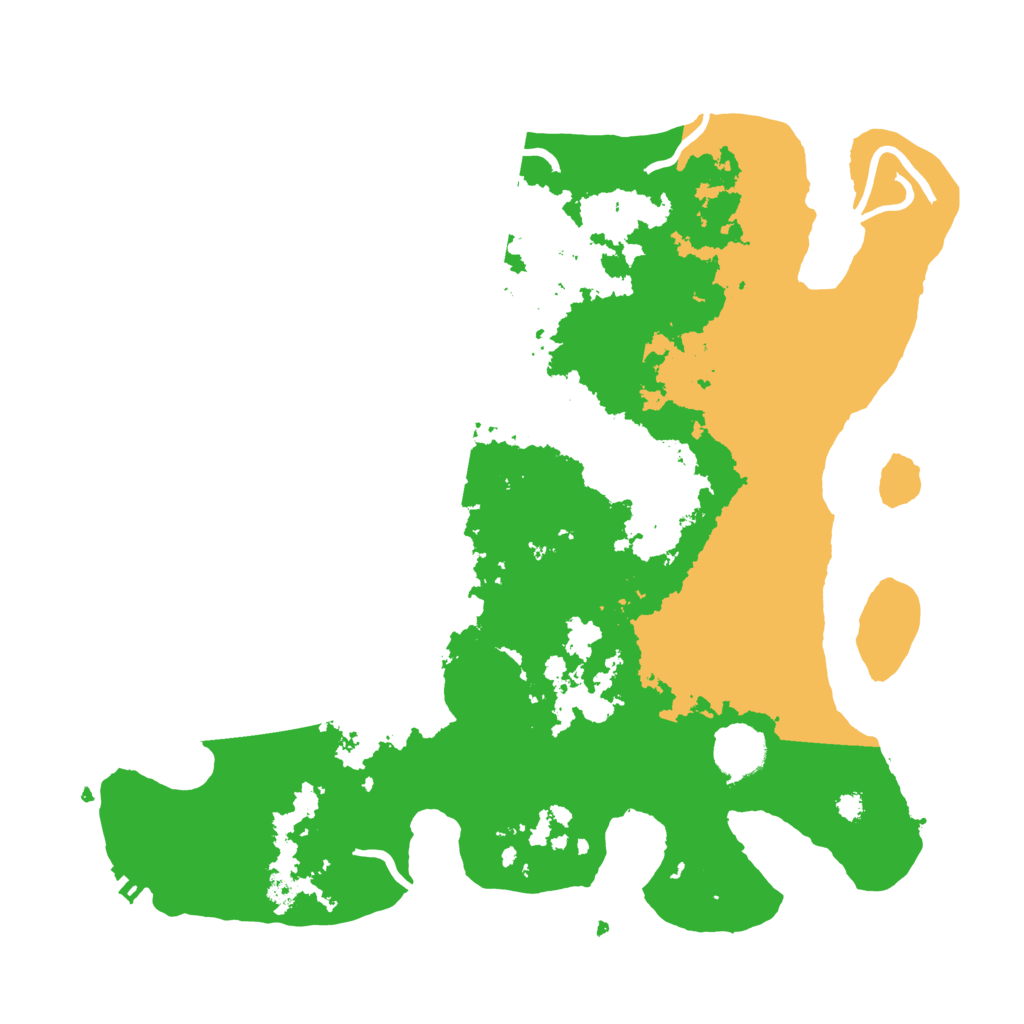 Biome Rust Map: Procedural Map, Size: 3500, Seed: 74270918