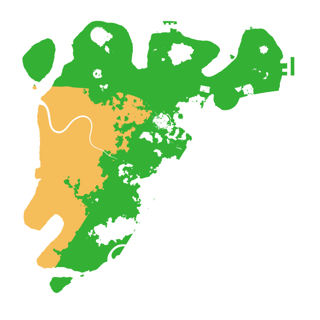 Biome Rust Map: Procedural Map, Size: 3500, Seed: 10210375