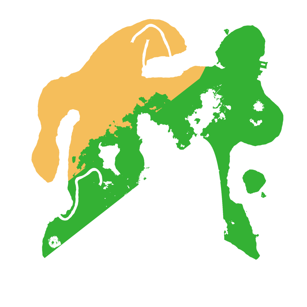 Biome Rust Map: Procedural Map, Size: 2800, Seed: 558983073