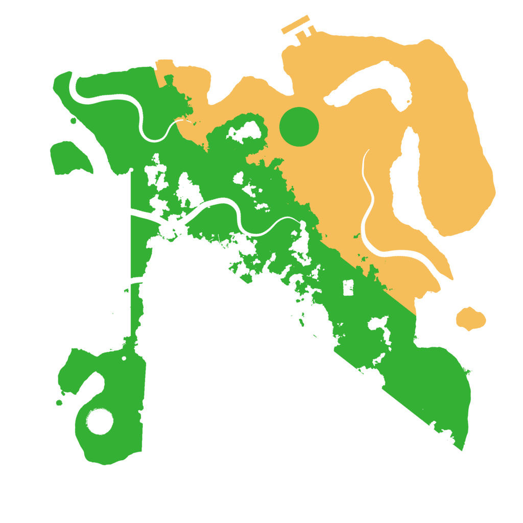 Biome Rust Map: Procedural Map, Size: 3500, Seed: 404468723