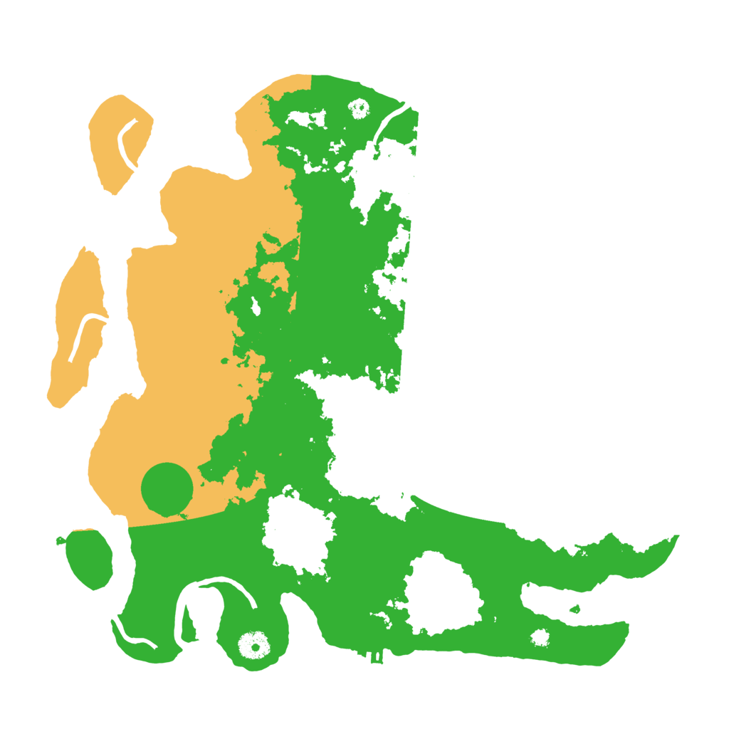 Biome Rust Map: Procedural Map, Size: 3700, Seed: 793749150
