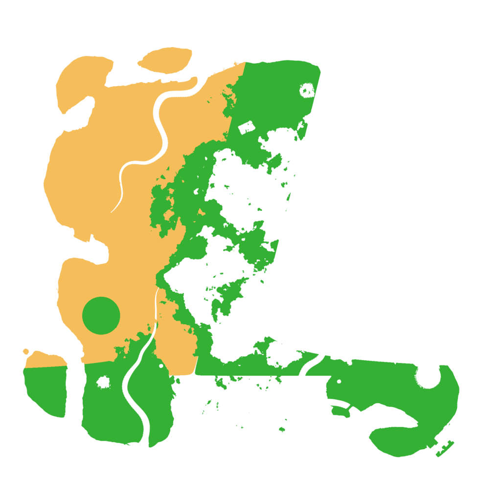 Biome Rust Map: Procedural Map, Size: 3500, Seed: 336520444