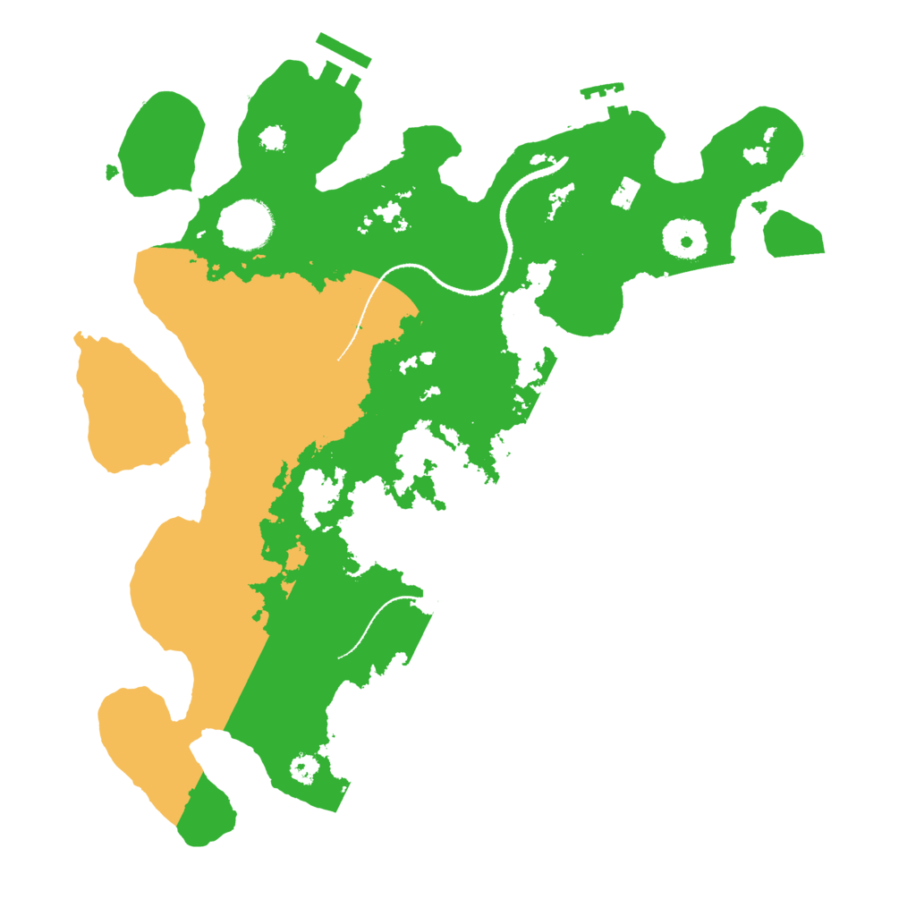 Biome Rust Map: Procedural Map, Size: 3200, Seed: 50003