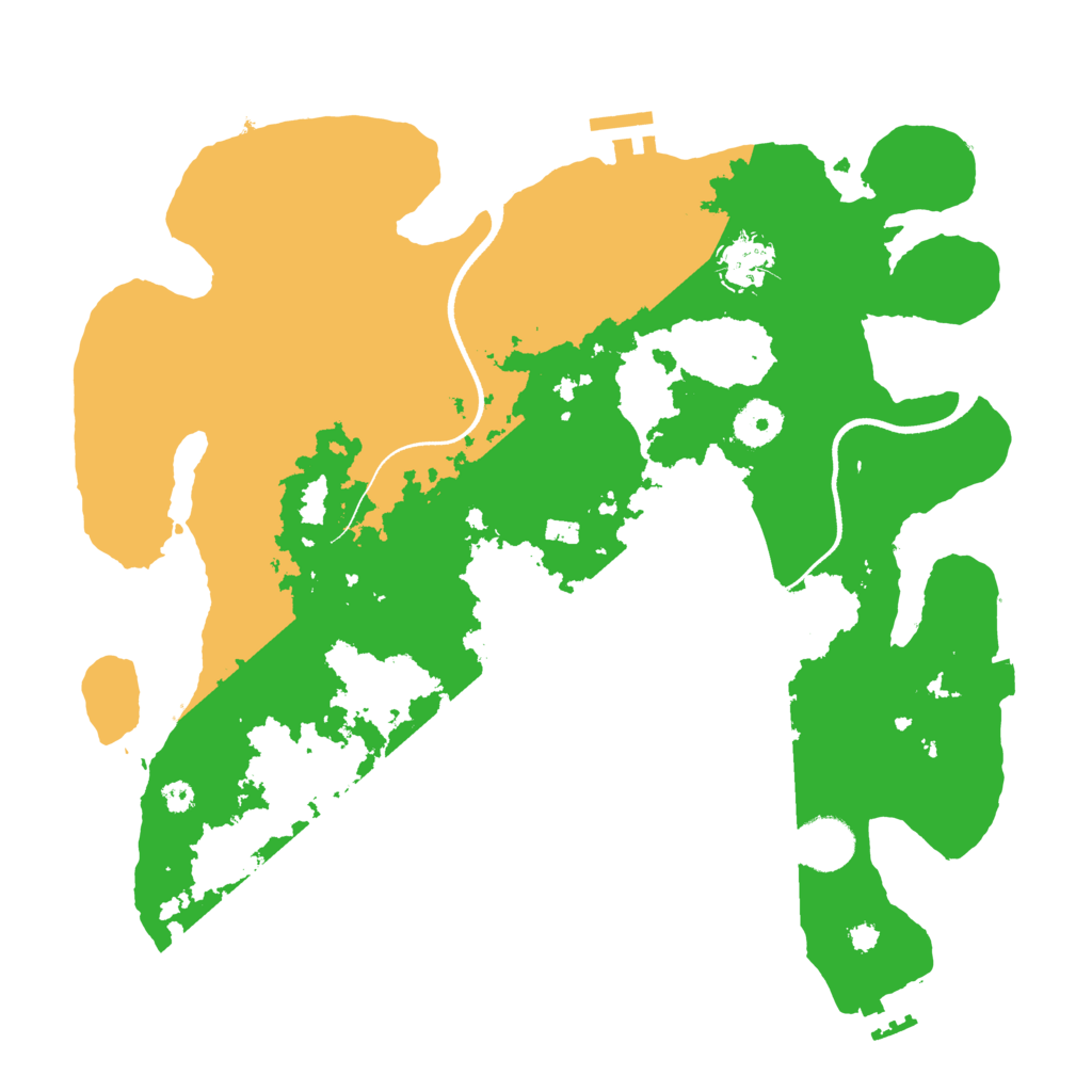 Biome Rust Map: Procedural Map, Size: 3500, Seed: 27892