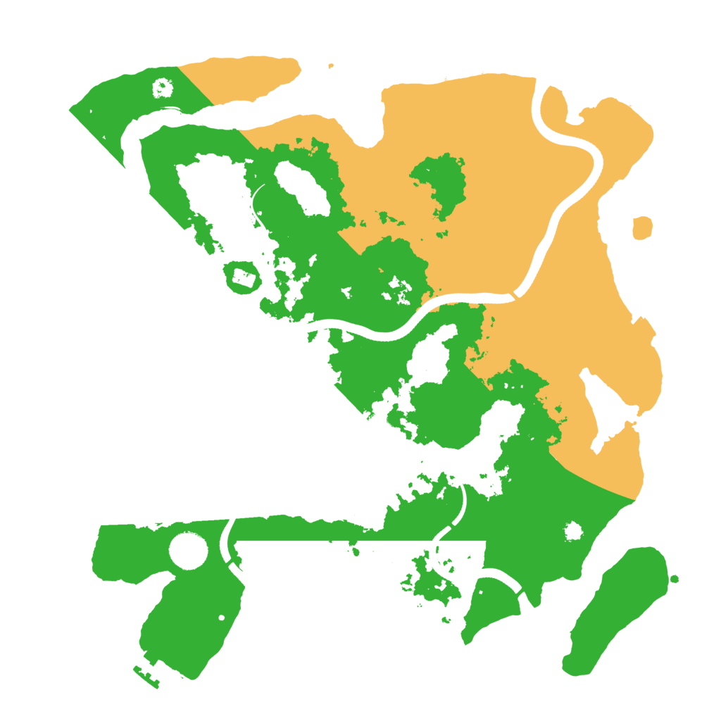Biome Rust Map: Procedural Map, Size: 3500, Seed: 29076429