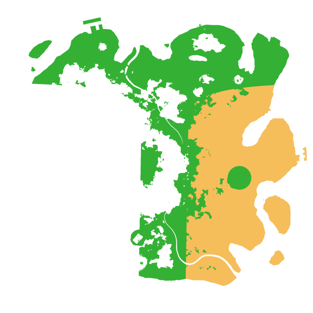 Biome Rust Map: Procedural Map, Size: 3500, Seed: 267240904