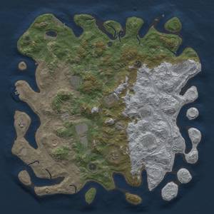 Thumbnail Rust Map: Procedural Map, Size: 4500, Seed: 1293661477, 20 Monuments