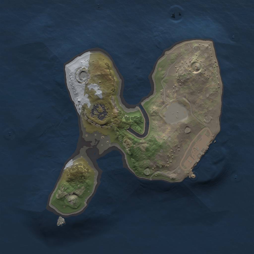 Rust Map: Procedural Map, Size: 1500, Seed: 6545, 5 Monuments