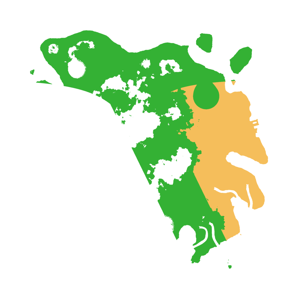 Biome Rust Map: Procedural Map, Size: 3000, Seed: 18265342