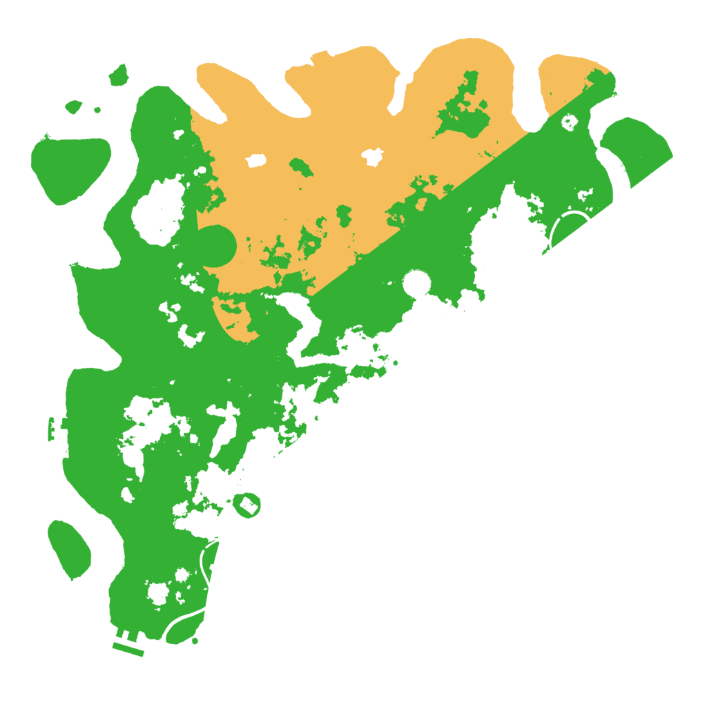 Biome Rust Map: Procedural Map, Size: 4500, Seed: 76023316