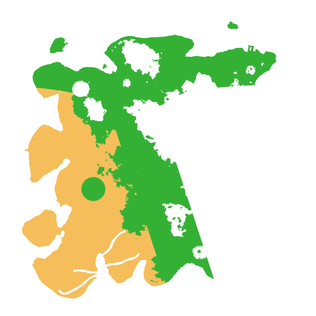 Biome Rust Map: Procedural Map, Size: 3500, Seed: 43271372