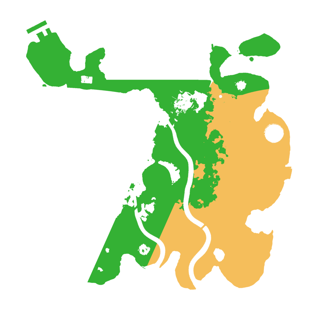 Biome Rust Map: Procedural Map, Size: 3000, Seed: 52793