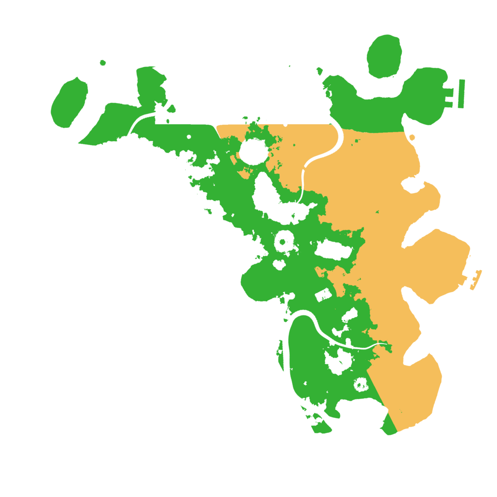 Biome Rust Map: Procedural Map, Size: 3500, Seed: 869230