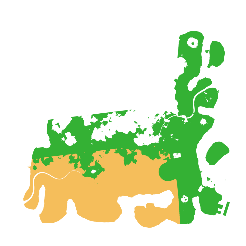 Biome Rust Map: Procedural Map, Size: 3500, Seed: 14972