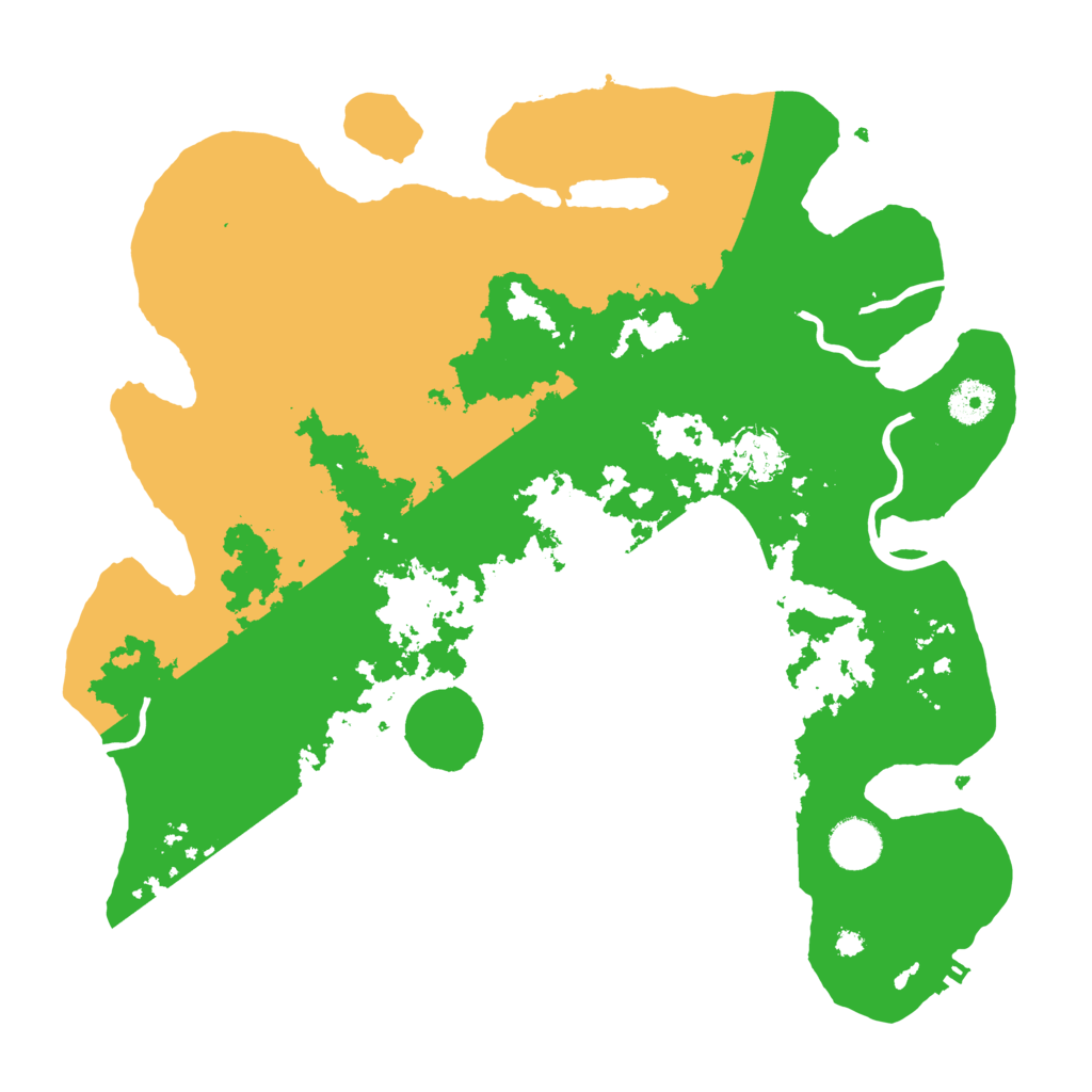 Biome Rust Map: Procedural Map, Size: 3700, Seed: 606