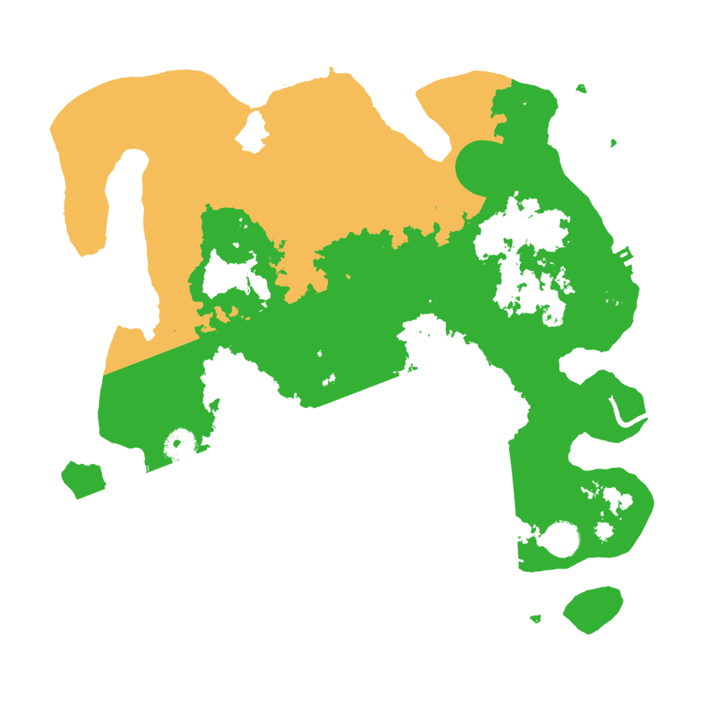 Biome Rust Map: Procedural Map, Size: 3500, Seed: 233333