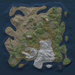 Thumbnail Rust Map: Procedural Map, Size: 4000, Seed: 55634322, 19 Monuments