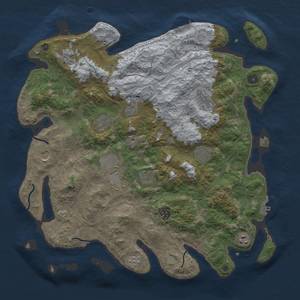 Thumbnail Rust Map: Procedural Map, Size: 4250, Seed: 569166661, 20 Monuments