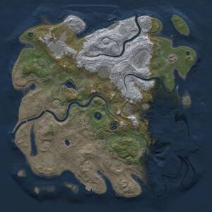 Thumbnail Rust Map: Procedural Map, Size: 4250, Seed: 569166661, 16 Monuments