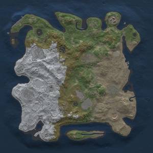 Thumbnail Rust Map: Procedural Map, Size: 3500, Seed: 1823734241, 19 Monuments