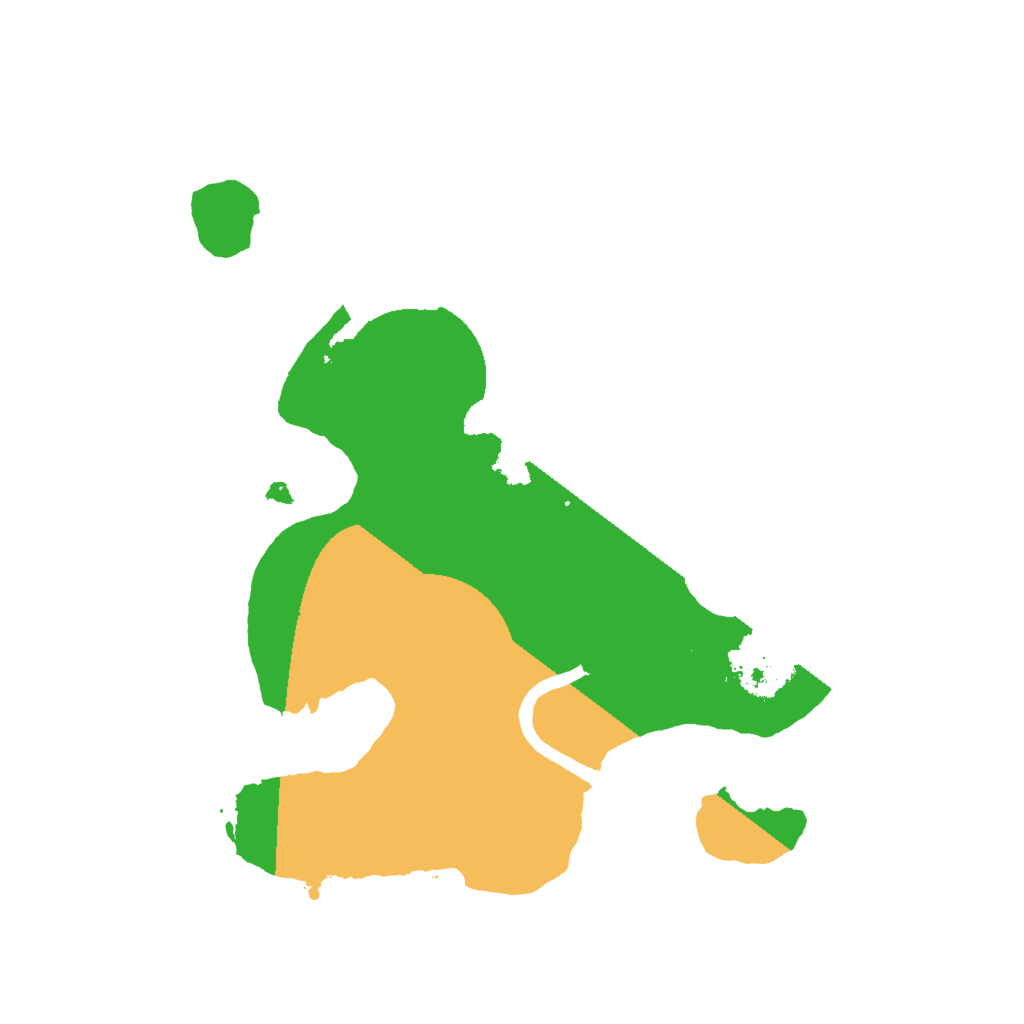 Biome Rust Map: Procedural Map, Size: 2000, Seed: 1964123925