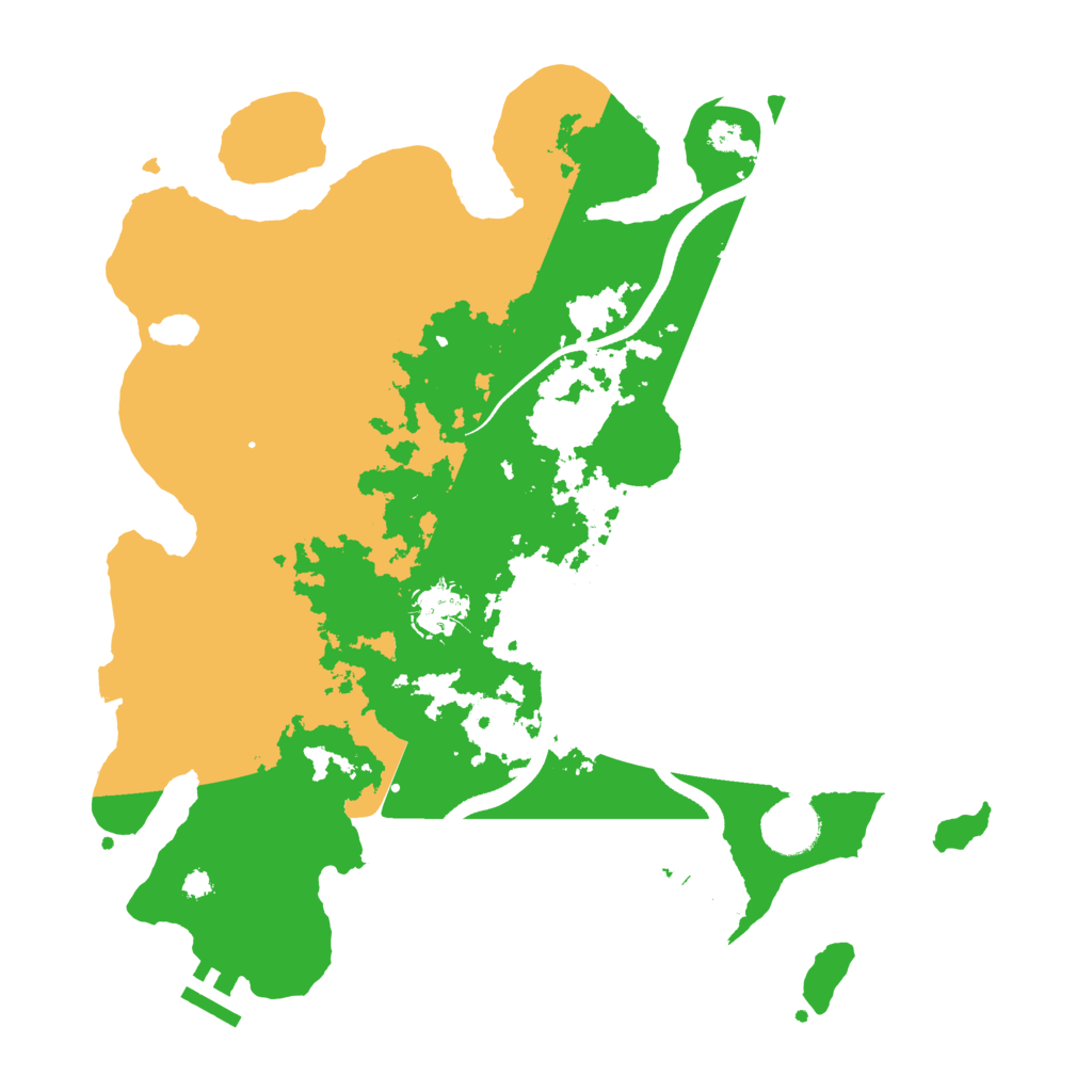Biome Rust Map: Procedural Map, Size: 3501, Seed: 339609987