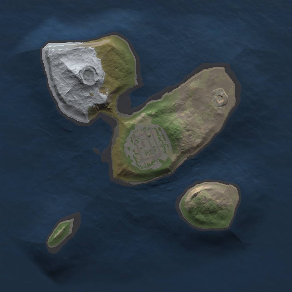 Rust Map: Barren, Size: 1500, Seed: 1510, 3 Monuments
