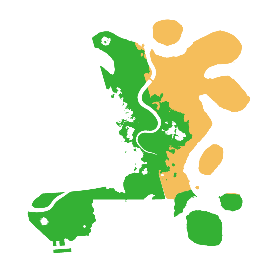 Biome Rust Map: Procedural Map, Size: 3000, Seed: 14208