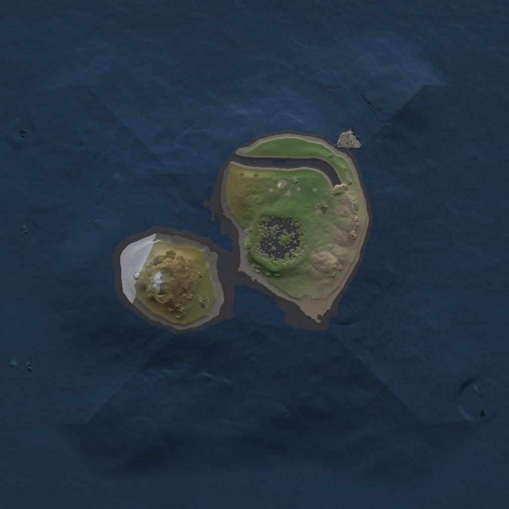 Rust Map: Procedural Map, Size: 1200, Seed: 6286, 3 Monuments