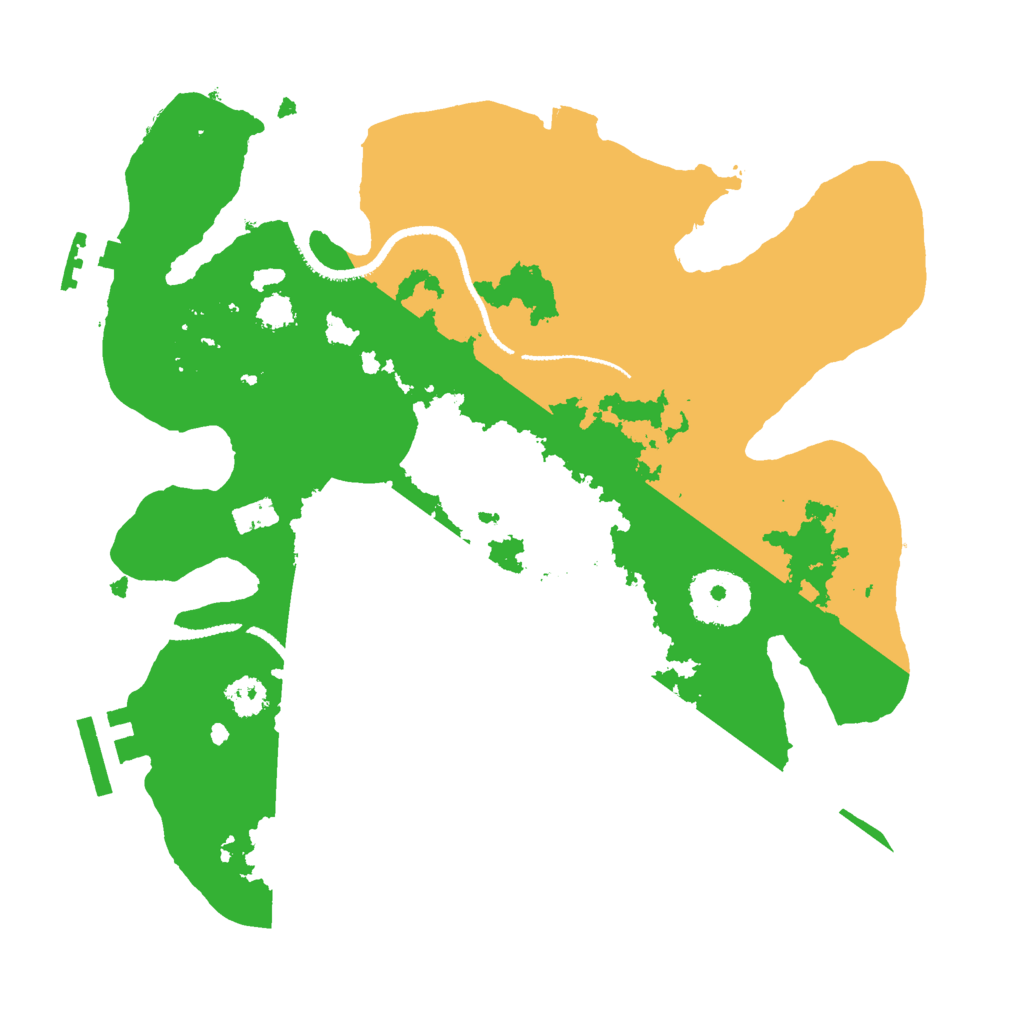 Biome Rust Map: Procedural Map, Size: 2600, Seed: 197713