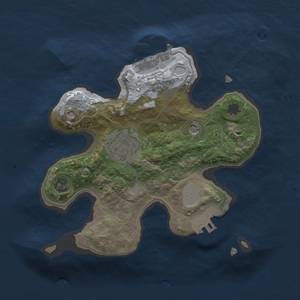 Thumbnail Rust Map: Procedural Map, Size: 2000, Seed: 1777901880, 9 Monuments