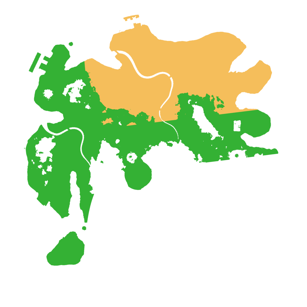 Biome Rust Map: Procedural Map, Size: 3000, Seed: 731039923