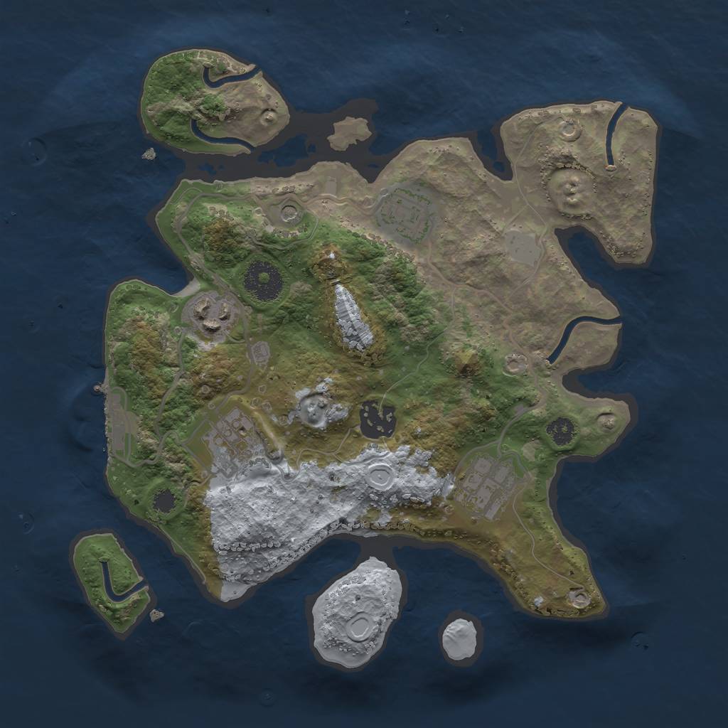 Rust Map: Procedural Map, Size: 2800, Seed: 111537822, 12 Monuments