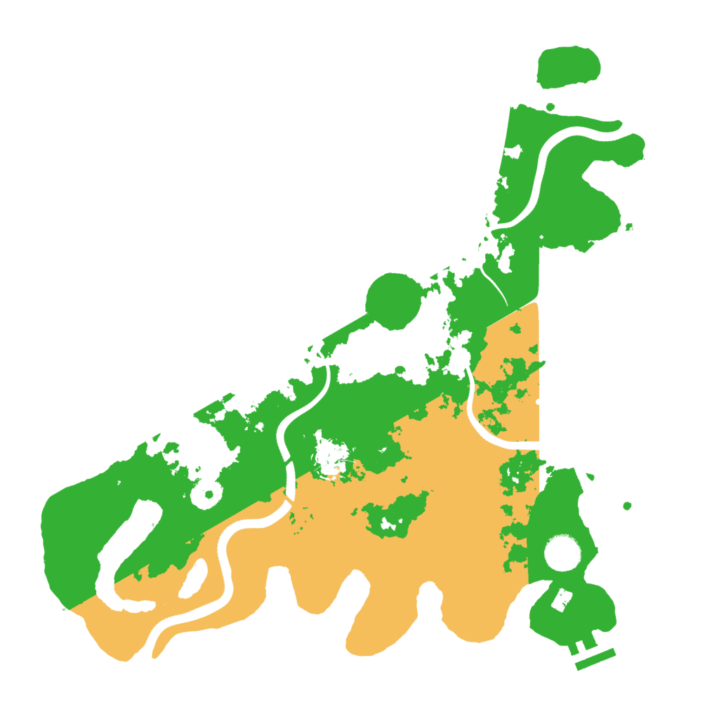 Biome Rust Map: Procedural Map, Size: 3500, Seed: 2037237355