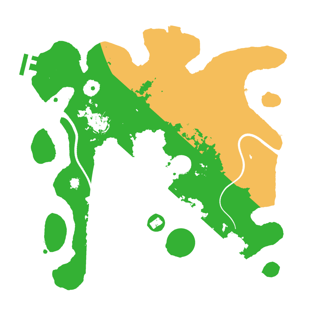 Biome Rust Map: Procedural Map, Size: 3000, Seed: 5241973