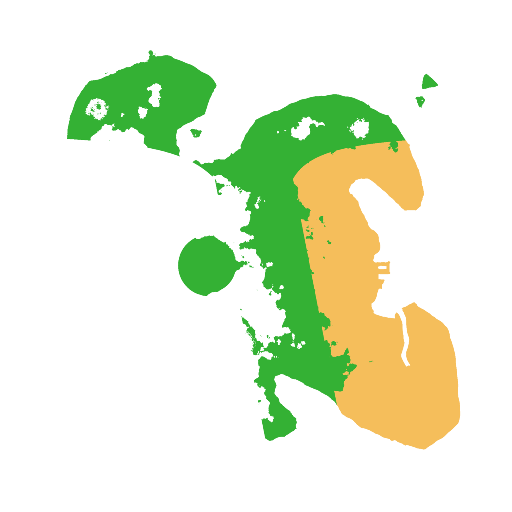 Biome Rust Map: Procedural Map, Size: 2500, Seed: 2345234