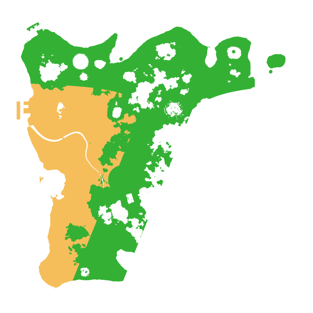 Biome Rust Map: Procedural Map, Size: 3500, Seed: 9476968