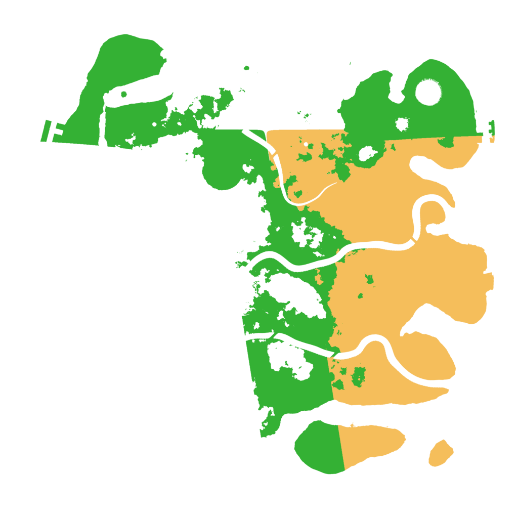 Biome Rust Map: Procedural Map, Size: 3500, Seed: 177776