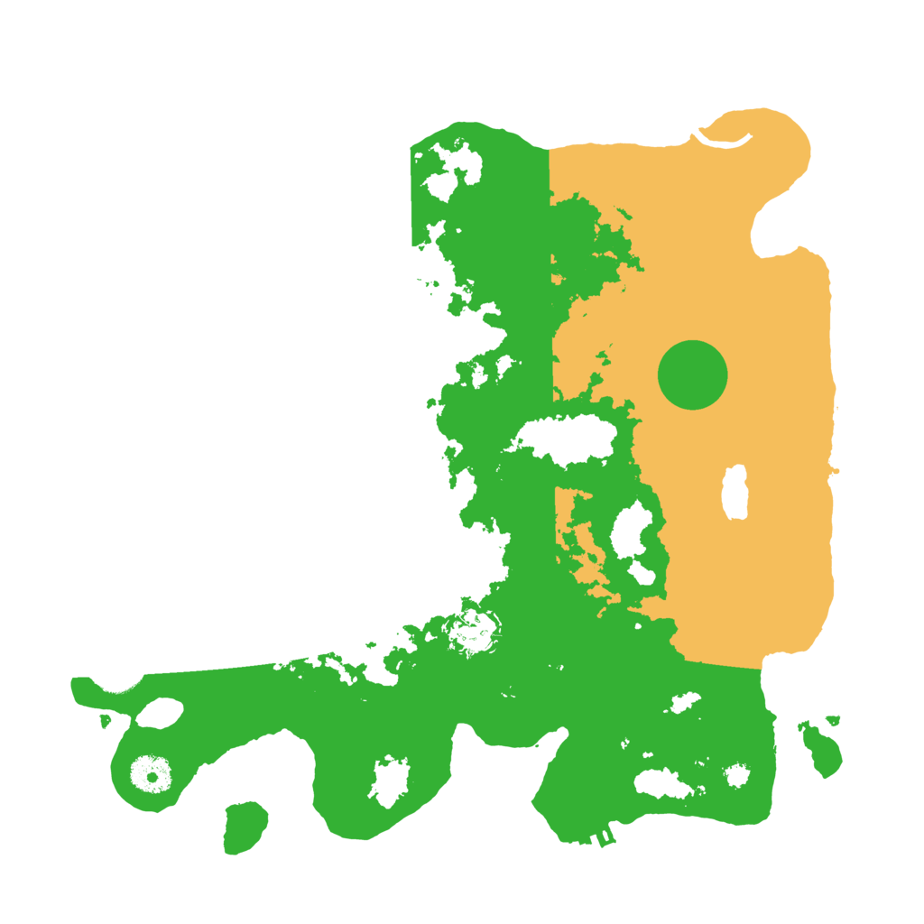 Biome Rust Map: Procedural Map, Size: 3500, Seed: 9236388