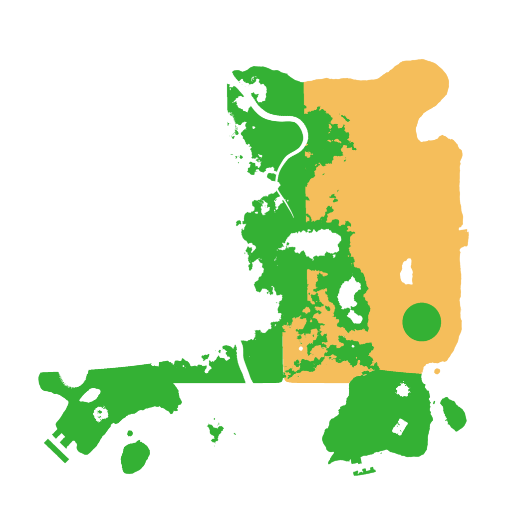 Biome Rust Map: Procedural Map, Size: 3500, Seed: 9236388