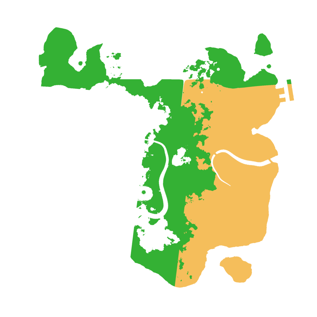 Biome Rust Map: Procedural Map, Size: 3000, Seed: 8740