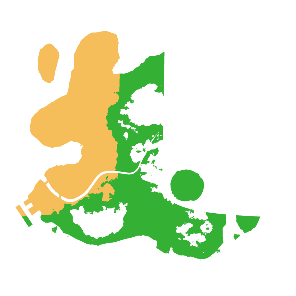 Biome Rust Map: Procedural Map, Size: 2500, Seed: 1577109